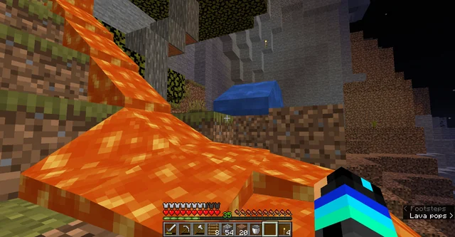 Floating Lava and Water Glitch
