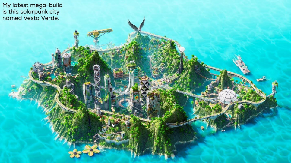 Vesta Verde Solarpunk City by Sluda